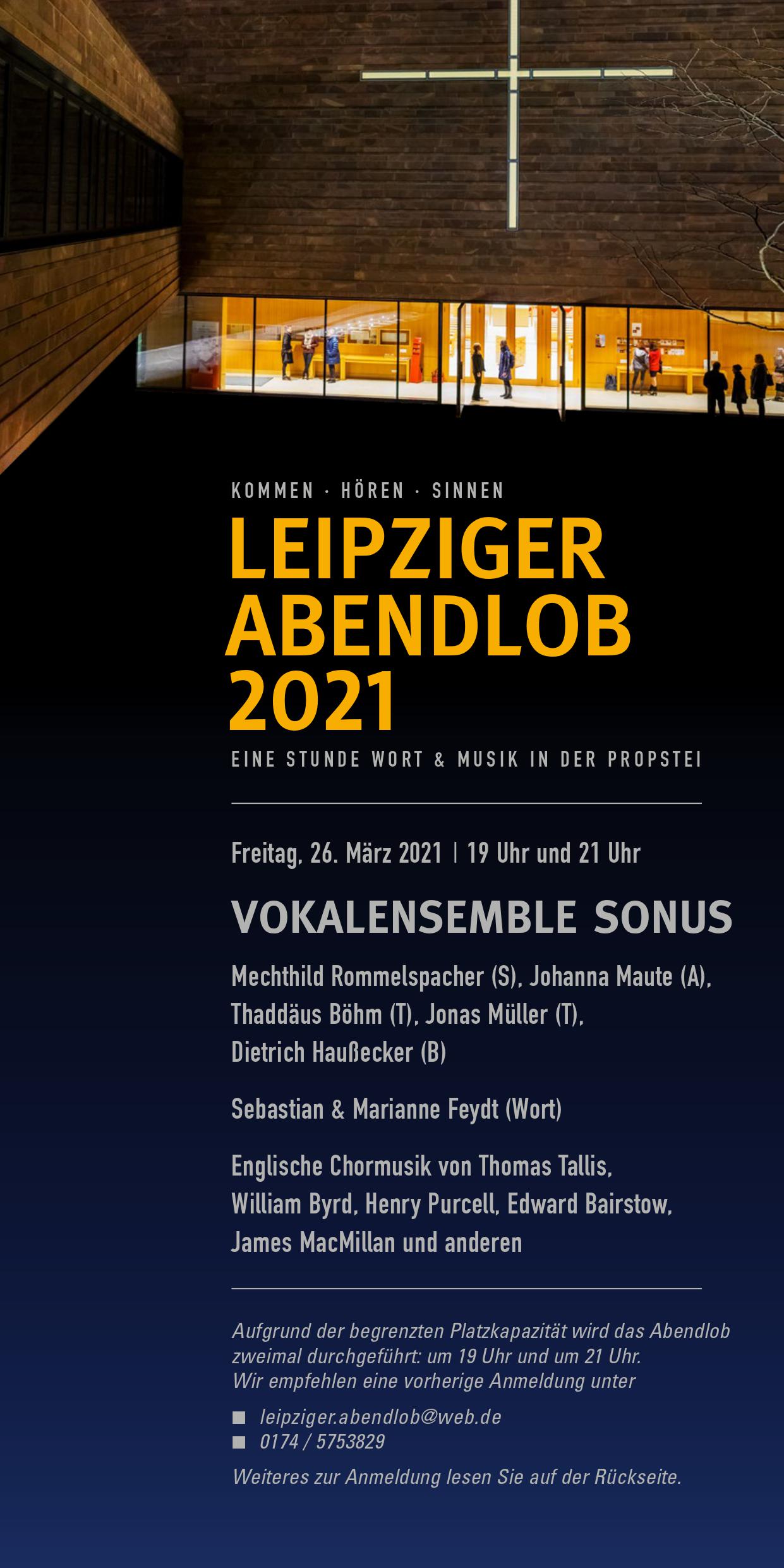 Abendlob mit Vokalensemble Sonus